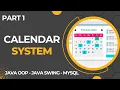 Calendar System with GUI using Java Part 1
