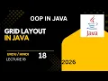 Grid Layout Manager in Java Java Swing GUI Tutorial Lecture 18