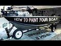 I repainted my boat Re-spray paint touch up
