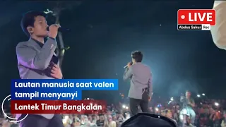 lautan penonton valen manggung di lantek timur galis bangkalan bikin heboh