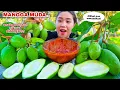 AUTO NGARUY⁉️ MUKBANG RUJAK MANGGA MUDA SAMBAL TERASI KACANG PEDAS ASEM SEGERR