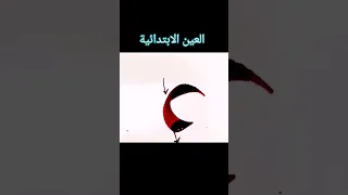 الأستاذ زكي الهاشمي حرف العين بداية الكلمة خط النسخ بقلم 