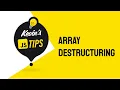 Javascript array destructuring