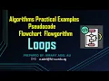 Loops Part2 Algorithm Pseudocode Flowchart Flowgorithm Calculating the Sum of 8 Numbers CS111