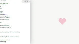 How to Create Beating Heart Animation by using Pure CSS and HTML - MR-CODE 2020