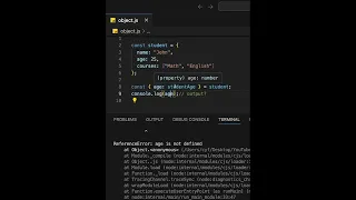 Object destructuring in JavaScript - Challenge No 4