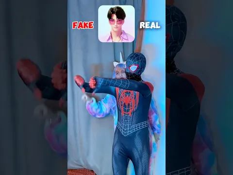 Which One Is REAL??? #spiderman #kpop #mcu