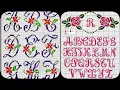 Alphabet cross stitch design