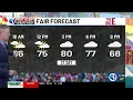 FORECAST A 10 day dry stretch ends soon also temps trend cooler