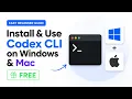 How to Install Use Codex CLI on PC for FREE Easy Beginner Guide