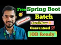 Free Spring Boot Live Batch Enroll Now But How aadiandjava