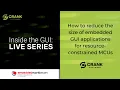 Optimize How to reduce the size of embedded GUI applications for MCUs