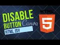 Creating Disable button using HTML and JS