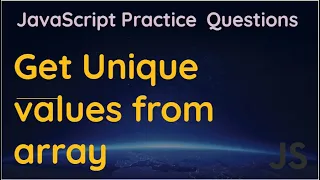Get Unique values form array in JavaScript Find unique value from array in JavaScript Array Tips
