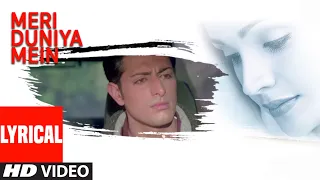meri duniya mein lyrical video song tum bin sonu nigam priyanshu chatterjee sandali sinha