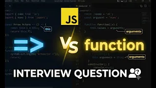 Arrow Functions vs Regular Functions Explained Interview Question