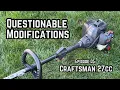 Can t Be Started Without a Drill Fixing a Craftsman 27cc Trimmer 20 Equipment Lot Ep 05