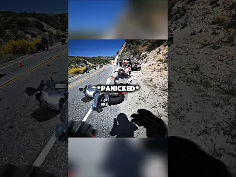 Bikers rushed straight into a police checkpoint...