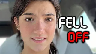 charli damelio fell off