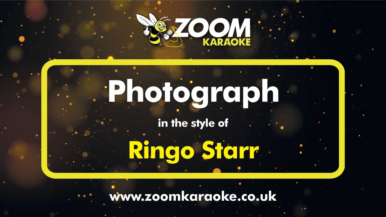 Ringo Starr - Photograph - Karaoke Version from Zoom Karaoke