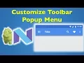 7 Android Material Design - Custom Context Menu in Android Toolbar