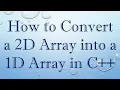 How to Convert a 2D Array into a 1D Array in C