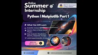 Matplotlib Simple Plot Part 1 Python - SICNAP 2025