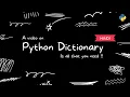 Dictionary in Python Python Dictionary Tutorial