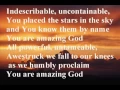You Are Amazing God