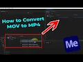 How to Convert MOV to MP4 in Adobe Media Encoder