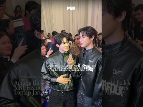 Thai actors Toptap and Min Lee at the MLA Fashion Week 2026 | #PEPCoverage