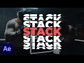 Create Split Typography Effects in After Effects Tutorial