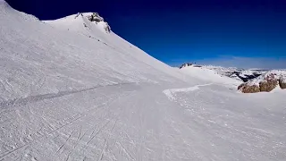 Snowboarding Across Mammoth Mountain Eagle Lodge to McCoy Station GoPro