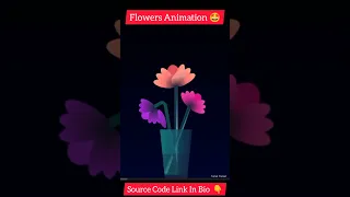 Flower Animation In Css Html Css Graphic Design Css Animation Effects