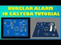 Burglar Alarm with Auto Route in EasyEDA Menc rey