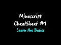 Minescript Cheatsheet Learn the Basics Tutorial Currently Creating