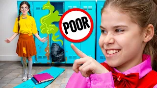 Rich vs Poor School adventures about Friendship and Kindness