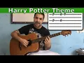 Tutorial Harry Potter Movie Theme - Fingerstyle Guitar w TAB aka Hedwig s Theme