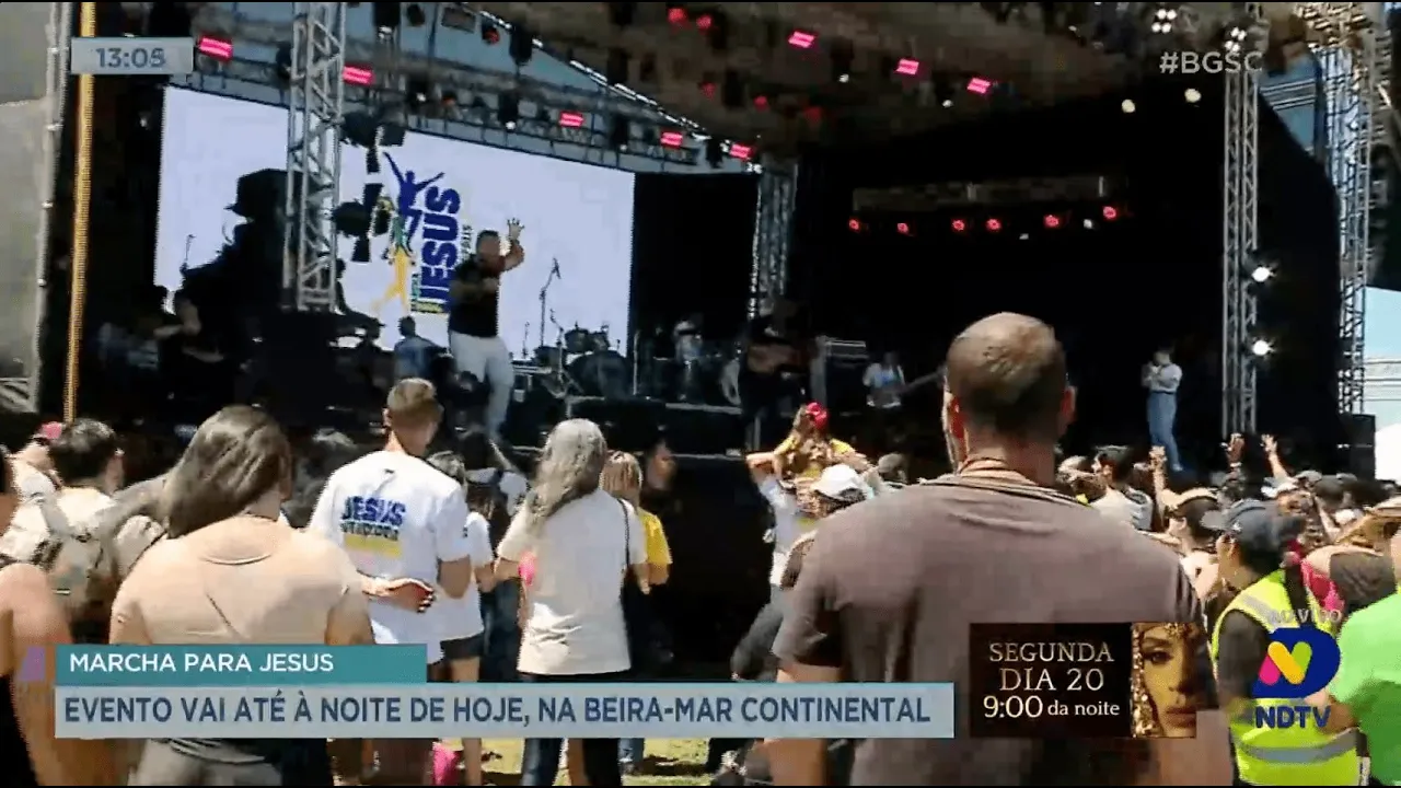 Marcha para Jesus: evento vai até à noite deste sábado, na Beira-Mar Continental