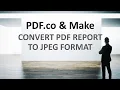 How to Convert PDF Reports to JPG using PDF co and Make