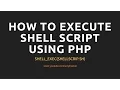 How to execute shell script using php in ubuntu