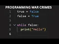 Programming war crimes