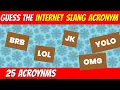 Guess the INTERNET SLANG ACRONYM Technology trivia challenge