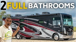 Class A Motorhomes with 2 Full Bathrooms and Bunk Beds