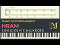 Download Lagu HRAM – Tijana Bogicevic i Damir Kedzo | Piano Karaoke Cover \u0026 Tekst + NOTE za klavir