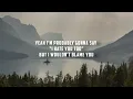 Kyler Weston - I Wouldn’t Blame You (Lyrics)