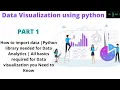 Data visualization using Python Part 1 Jupyter Notebook Creating Interactive Dashboards