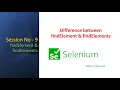 Session-9 What is the difference between findElement and findElements in Selenium WebDriver