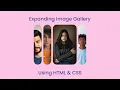 How to Create Expanding Image Gallery Using HTML CSS Expandable CSS Card