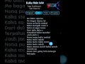 Download Lagu Lirik Lagu Kaka Main Salah